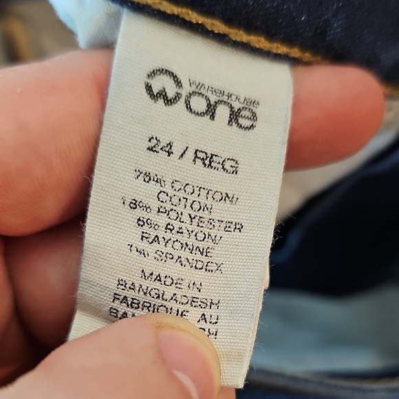 Warehouse Blue 29x32 Mid Rise Skinny Jeans with Modern Stretch Fit - Picture 8 of 8